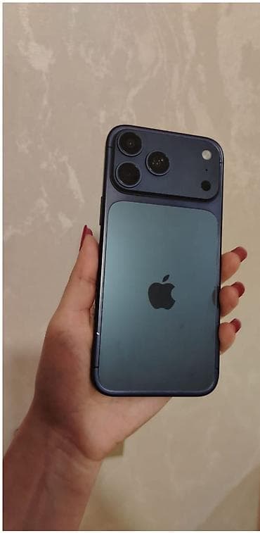 IPhone 17 Pro Max, Mavi, Face ID lalafo.az -da IPhone 17 Pro Max, Mavi, Face ID