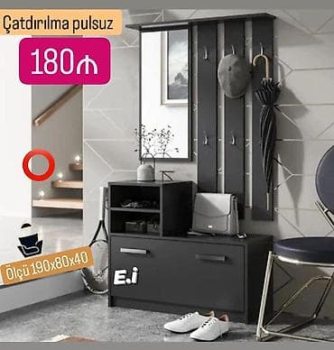 Dəhliz üçün çoxfunksiyalı paltar askılığı və ayaqqabı dolabı dəsti. - lalafo.az -da Dəhliz üçün çoxfunksiyalı paltar askılığı və ayaqqabı dolabı dəsti. -