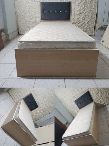 Təknəfərlik çarpayı, Matras ilə, Siyirməsiz lalafo.az -da Təknəfərlik çarpayı, Matras ilə, Siyirməsiz