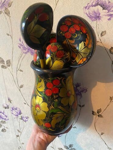 Половник кувшин и ложки . Дерево . Оригинал . Времен 1970-80 если не lalafo.az -da Половник кувшин и ложки . Дерево . Оригинал . Времен 1970-80 если не