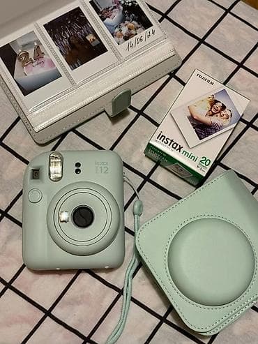 Fujifilm Instax Mini 12 seti – pastel yaşıl rəng. - Ani fotoaparat lalafo.az -da Fujifilm Instax Mini 12 seti – pastel yaşıl rəng. - Ani fotoaparat