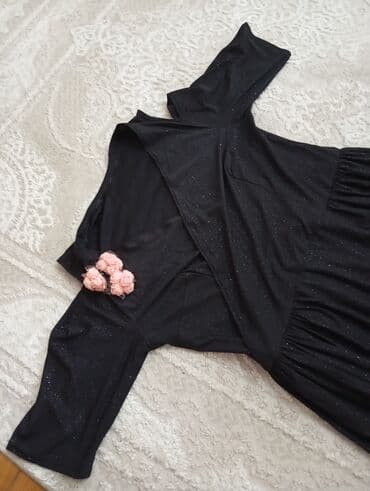 Qara rəngli, parıltılı maxi don - Model: uzun (maxi), A-kəsim ətək lalafo.az -da Qara rəngli, parıltılı maxi don - Model: uzun (maxi), A-kəsim ətək