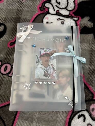 K-pop fotokart albomu və kolleksiya səhifələri - Süd dumanlı şəffaf lalafo.az -da K-pop fotokart albomu və kolleksiya səhifələri - Süd dumanlı şəffaf