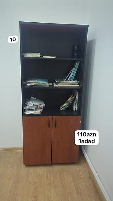Kitablıq/dolab - Material: laminat/MDF tipli ağac teksturalı səth - at lalafo.az Kitablıq/dolab - Material: laminat/MDF tipli ağac teksturalı səth -