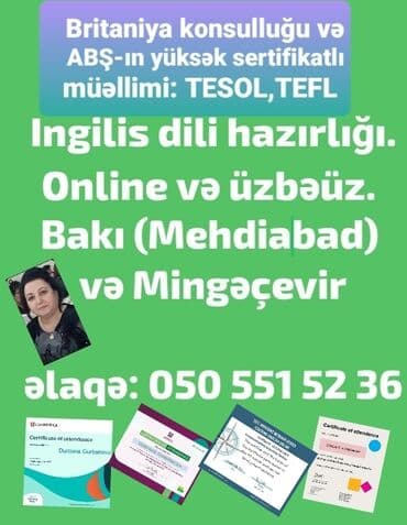 Xarici dil kursu, İngilis dili, IELTS/TOEFL lalafo.az -da Xarici dil kursu, İngilis dili, IELTS/TOEFL