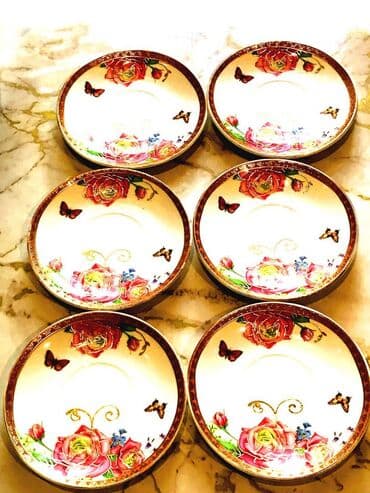 Продам красивые блюдца - 6 штук, совершенно новые lalafo.az -da Продам красивые блюдца - 6 штук, совершенно новые