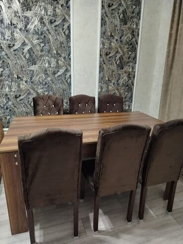 Qonaq otağı üçün, Yeni, Açılmayan, Dördbucaq masa, 6 stul lalafo.az -da Qonaq otağı üçün, Yeni, Açılmayan, Dördbucaq masa, 6 stul