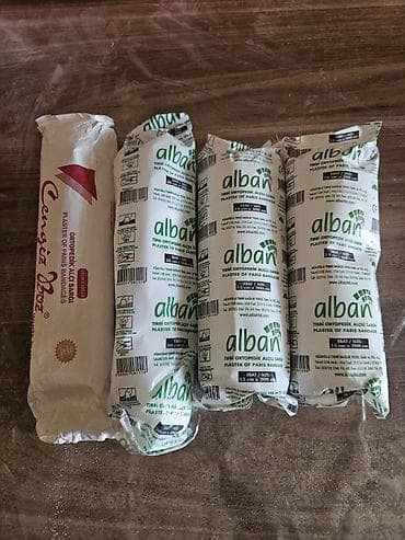 Tibbi ortopedik alçı sarğı dəstəsi. birlikde 5 man.elmler lalafo.az -da Tibbi ortopedik alçı sarğı dəstəsi. birlikde 5 man.elmler