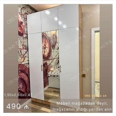 Yeni, 3 qapılı Düz dolab, Şifonyer lalafo.az -da Yeni, 3 qapılı Düz dolab, Şifonyer