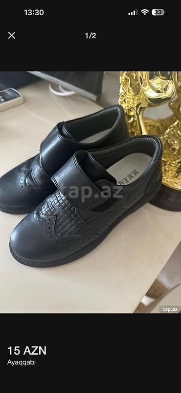Məhsul: Uşaq üçün qara klassik ayaqqabı - Rəng: Qara - Model: Velcro at lalafo.az Məhsul: Uşaq üçün qara klassik ayaqqabı - Rəng: Qara - Model: Velcro