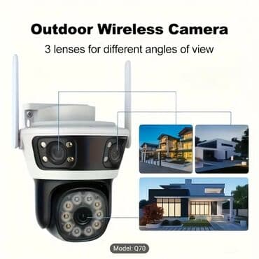 Açıq məkan üçün simsiz təhlükəsizlik kamerasi - 3 linza: fərqli lalafo.az -da Açıq məkan üçün simsiz təhlükəsizlik kamerasi - 3 linza: fərqli
