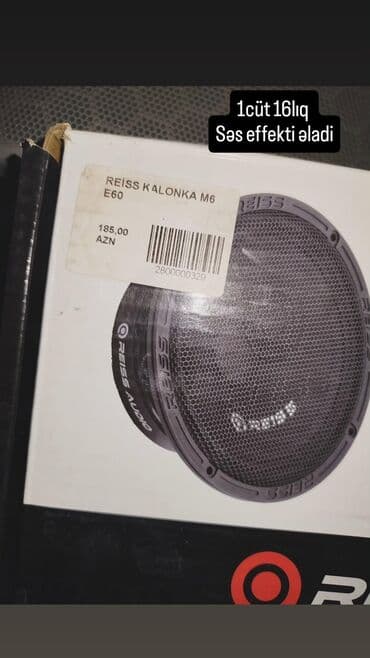 REISS Audio Kalonka. 5-10gun islənib. 16 sm (1 cüt). aydın effekt lalafo.az -da REISS Audio Kalonka. 5-10gun islənib. 16 sm (1 cüt). aydın effekt