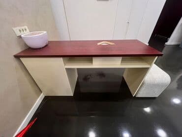 Магазинная мебель на заказ: Прямой стол, С полками, Без выдвижных ящиков, МДФ, Без гарантии, Нет кредита at lalafo.az — 1 Магазинная мебель на заказ: Прямой стол, С полками, Без выдвижных ящиков, МДФ, Без гарантии, Нет кредита — 1