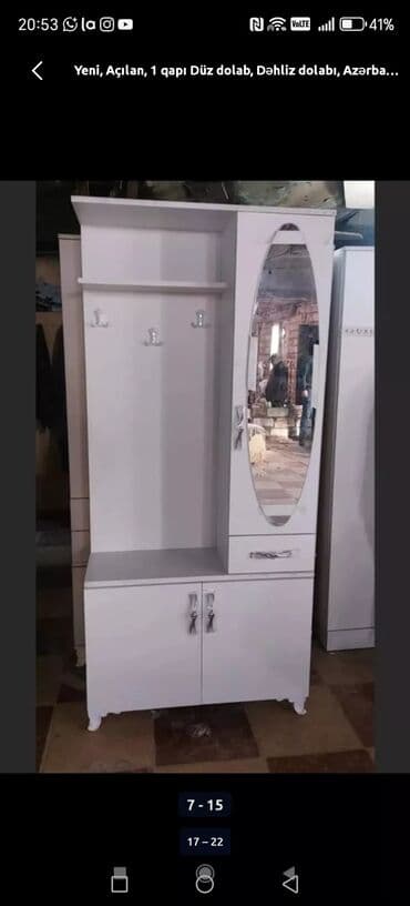 Садовая мебель на заказ: Прямой шкаф, Для прихожей, Распашной, Корпусный, 1 дверь at lalafo.az — 8 Садовая мебель на заказ: Прямой шкаф, Для прихожей, Распашной, Корпусный, 1 дверь — 8