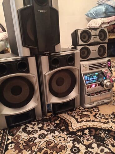 JVC ev audio sistem əi + Sony akustik kolonlar komplekti Tərkib: - lalafo.az -da JVC ev audio sistem əi + Sony akustik kolonlar komplekti Tərkib: -