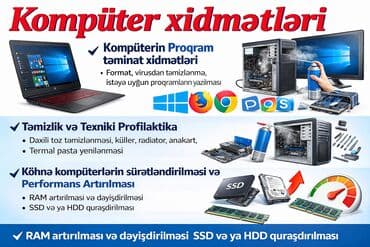 Komputerin Proqram teminat xidmetleri ( format, virusdan temizlenme lalafo.az -da Komputerin Proqram teminat xidmetleri ( format, virusdan temizlenme