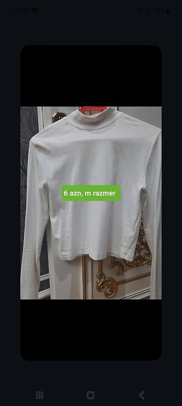 Svitşot, M, rəng - Ağ lalafo.az -da Svitşot, M, rəng - Ağ