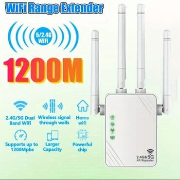 Wifi repeater uzadıcı AC1200 iki zolaqlı 2.4g və 5g dəstəkləyir lalafo.az -da Wifi repeater uzadıcı AC1200 iki zolaqlı 2.4g və 5g dəstəkləyir