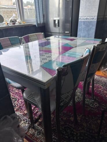 Mətbəx üçün, İşlənmiş, Açılan, Dördbucaq masa, 4 stul lalafo.az -da — 2 Mətbəx üçün, İşlənmiş, Açılan, Dördbucaq masa, 4 stul — 2