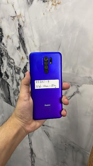 Redmi 9, 32 GB, rəng - Göy, İki sim kartlı, Sənədlərlə, Sensor lalafo.az -da Redmi 9, 32 GB, rəng - Göy, İki sim kartlı, Sənədlərlə, Sensor