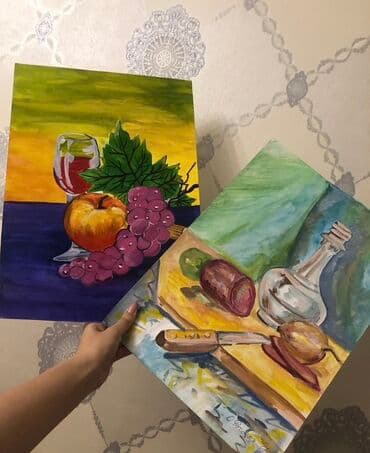 1-i 20 m Rəsm əsərləri – Natürmort seriyası - Texnika: akril/quaş lalafo.az -da 1-i 20 m Rəsm əsərləri – Natürmort seriyası - Texnika: akril/quaş