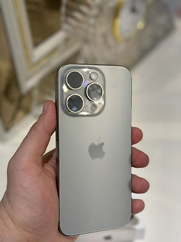 IPhone 15 Pro, 256 GB, White Titanium, Zəmanət, Barmaq izi, Simsiz şarj lalafo.az -da IPhone 15 Pro, 256 GB, White Titanium, Zəmanət, Barmaq izi, Simsiz şarj