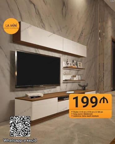 Düz TV altlığı, Polkalı, Taxtalı lalafo.az -da Düz TV altlığı, Polkalı, Taxtalı