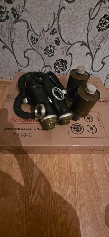 Qazmaskası dəsti – 2 ədəd maska və 3 ədəd filtr - Qara rəngli rezin lalafo.az -da Qazmaskası dəsti – 2 ədəd maska və 3 ədəd filtr - Qara rəngli rezin