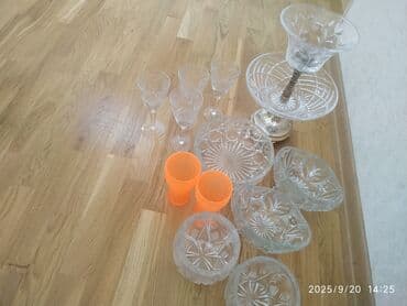 Klassik kəsimli şüşə/qab dəsti - Şüşə və kristal stilində kəsikli lalafo.az -da Klassik kəsimli şüşə/qab dəsti - Şüşə və kristal stilində kəsikli