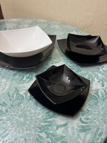 Nahar dəsti, rəng - Qara, Şüşə, 6 nəfərlik lalafo.az -da Nahar dəsti, rəng - Qara, Şüşə, 6 nəfərlik