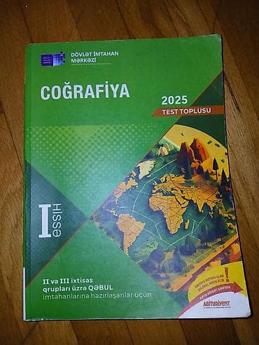 Məhsul: “Coğrafiya 2025 – Test Toplusu”, I hissə Nəşriyyat: Dövlət at lalafo.az Məhsul: “Coğrafiya 2025 – Test Toplusu”, I hissə Nəşriyyat: Dövlət