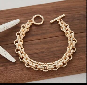 Qızılı rəngdə zəncir qolbaq - Material: metal ərintisi, parlaq qızılı lalafo.az -da Qızılı rəngdə zəncir qolbaq - Material: metal ərintisi, parlaq qızılı