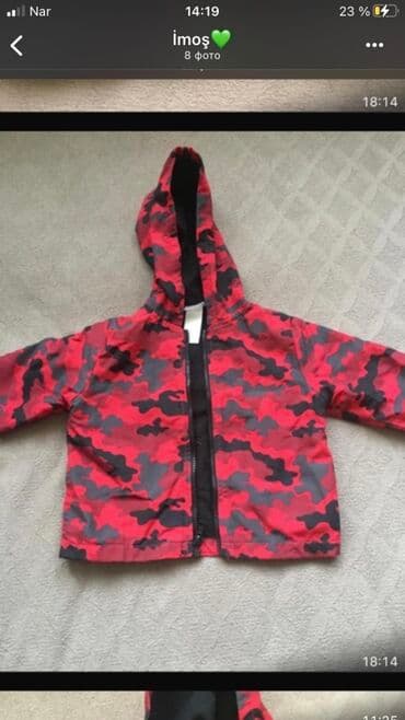 Uşaqlar üçün kapüşonlu küləkkeçirməz kurtka.İçi isti.2-3yaşa oğlan-qız lalafo.az -da Uşaqlar üçün kapüşonlu küləkkeçirməz kurtka.İçi isti.2-3yaşa oğlan-qız