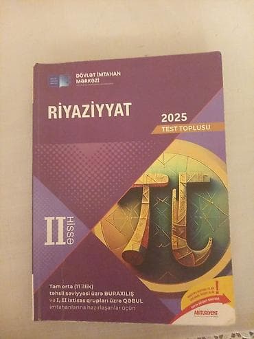 Riyaziyyat Testlər 11-ci sinif, DİM, 2-ci hissə lalafo.az -da Riyaziyyat Testlər 11-ci sinif, DİM, 2-ci hissə