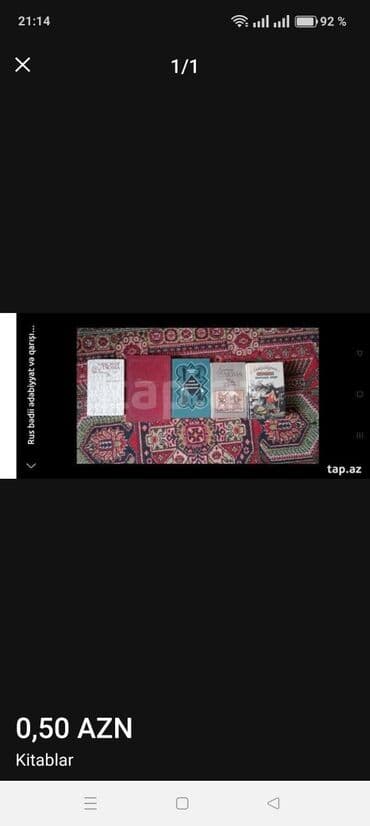 Rus kitabları biri 50 qəpik lalafo.az -da Rus kitabları biri 50 qəpik