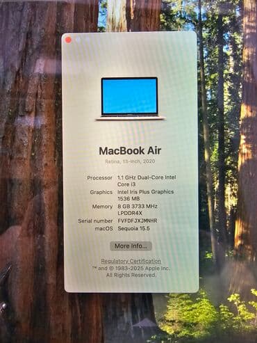 apple: İşlənmiş Apple MacBook, 13.3 ", Intel Core i3, 256 GB, Rayonlara çatdırılma, Pulsuz çatdırılma lalafo.az -da — 4 apple: İşlənmiş Apple MacBook, 13.3 ", Intel Core i3, 256 GB, Rayonlara çatdırılma, Pulsuz çatdırılma — 4