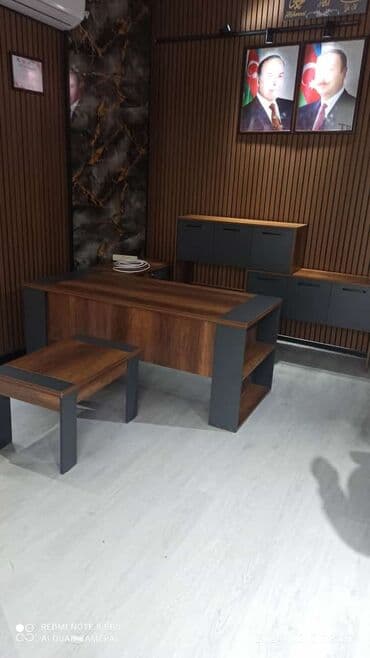 Ofis mebeli dəsti – modern dizayn - Tərkib: əsas iş masası, kiçik lalafo.az -da Ofis mebeli dəsti – modern dizayn - Tərkib: əsas iş masası, kiçik