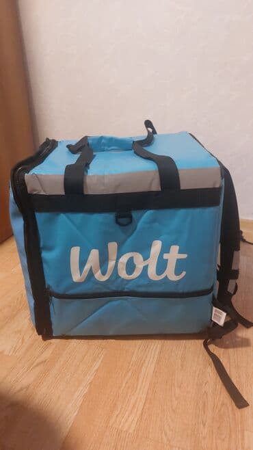 Аппараты для сахарной ваты: Wolt Partner termo çatdırılma çantası - Rəng: mavi (Wolt loqolu) - at lalafo.az — 2 Аппараты для сахарной ваты: Wolt Partner termo çatdırılma çantası - Rəng: mavi (Wolt loqolu) - — 2