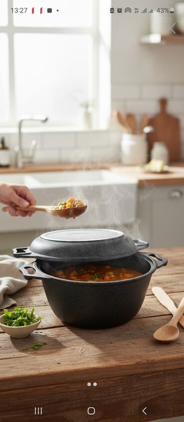 Qazan, rəng - Boz, Alüminium, 5 l, 28 sm, Kukmara, Rusiya lalafo.az -da Qazan, rəng - Boz, Alüminium, 5 l, 28 sm, Kukmara, Rusiya