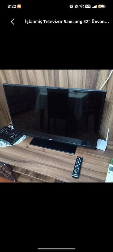 İşlənmiş Televizor Samsung LED ekran 32" Ünvandan götürmə lalafo.az -da İşlənmiş Televizor Samsung LED ekran 32" Ünvandan götürmə