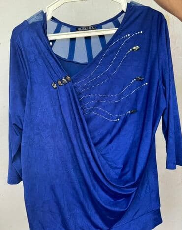 Brend: Dasha Model: Qadın bluzu - Rəng: Parlaq kral mavisi - lalafo.az -da Brend: Dasha Model: Qadın bluzu - Rəng: Parlaq kral mavisi -