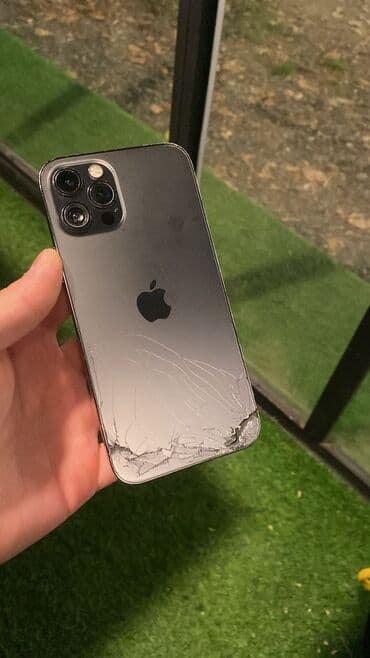 IPhone 12 Pro, 256 GB, Black Titanium, Qırıq lalafo.az -da IPhone 12 Pro, 256 GB, Black Titanium, Qırıq