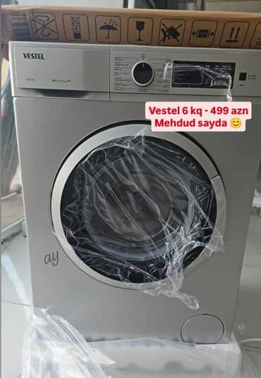 Paltaryuyan maşın Vestel, 6 kq, Avtomat, Qurutmasız, Kredit yoxdur lalafo.az -da Paltaryuyan maşın Vestel, 6 kq, Avtomat, Qurutmasız, Kredit yoxdur