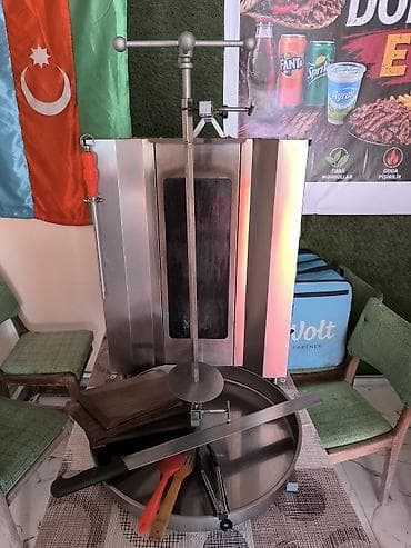 Dönər aparatı və aksesuarları - Şaquli dönər aparatının komplekti at lalafo.az Dönər aparatı və aksesuarları - Şaquli dönər aparatının komplekti