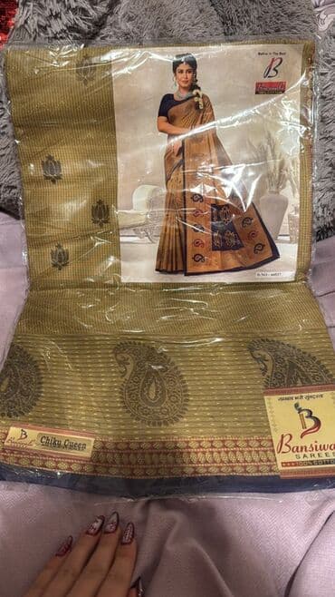 Bansiwala Sarees – Chiku Queen model - Material: 100% pambıq - Rəng lalafo.az -da Bansiwala Sarees – Chiku Queen model - Material: 100% pambıq - Rəng