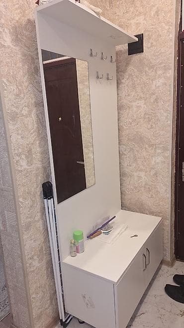 2 qapılı, Güzgülü, Ağ, Digər material, Açılan, Düz dolab lalafo.az -da 2 qapılı, Güzgülü, Ağ, Digər material, Açılan, Düz dolab