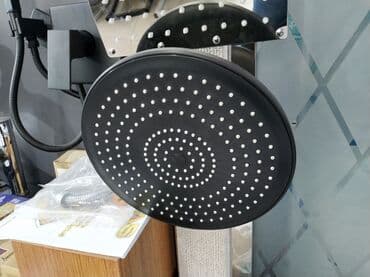 duş krant: Dəstəkli yuvarlaq yağış duş başlığı - Rəng: mat qara - Çap: böyük at lalafo.az — 1 duş krant: Dəstəkli yuvarlaq yağış duş başlığı - Rəng: mat qara - Çap: böyük — 1