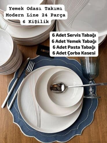 Nahar dəsti, rəng - Ağ, Keramika lalafo.az -da Nahar dəsti, rəng - Ağ, Keramika