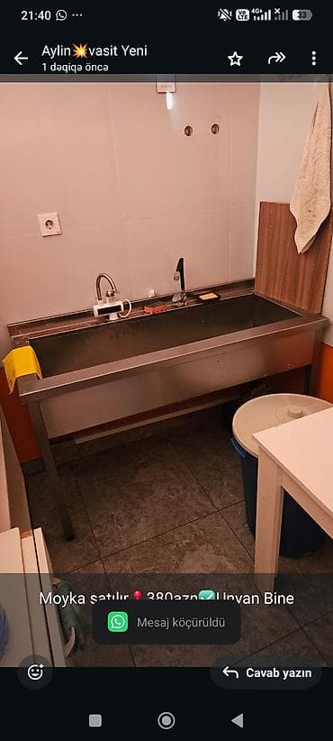 Moyka satılır📍380azn✅Unvan Bine 4145y Aylin💥 lalafo.az -da Moyka satılır📍380azn✅Unvan Bine 4145y Aylin💥