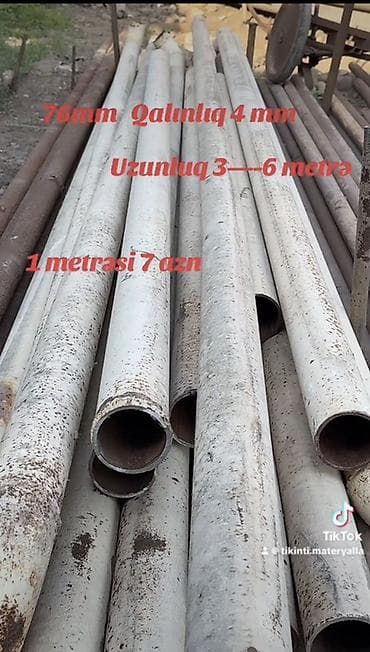 Məhsul: Metal borular - Xarici diametr: 76 mm - Divar qalınlığı: 4 mm lalafo.az -da Məhsul: Metal borular - Xarici diametr: 76 mm - Divar qalınlığı: 4 mm